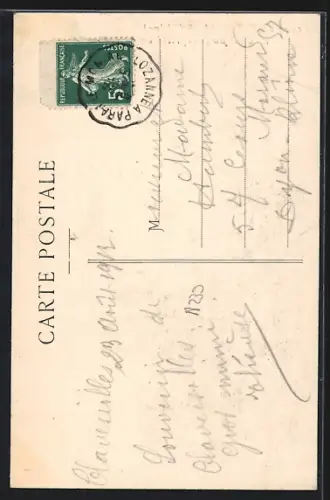 AK Claveisolles /Rhône, Le Château, Propriété du Sablon, et son reflet dans le lac