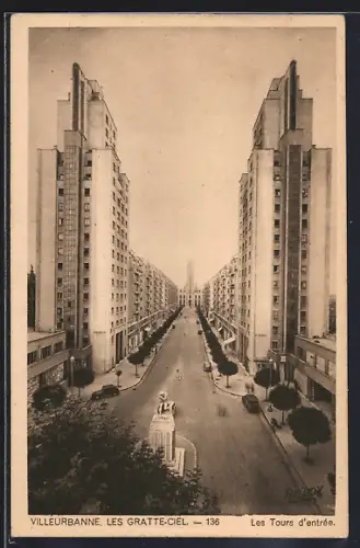 AK Villeurbanne, Les Gratte-Ciel, Les Tours d`entrée