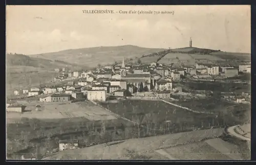 AK Villechenève, Cure d`air et vue panoramique du village