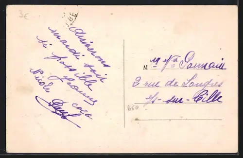 AK Villechenève /Rhône, Vue à l`Ouest