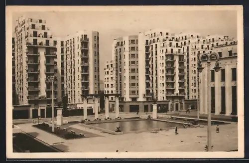 AK Villeurbanne /Rhône, Nouveau Centre d`Urbanisme, Place Albert-Thomas