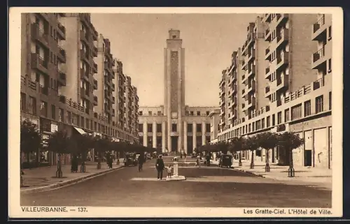 AK Villeurbanne, Les Gratte-Ciel, L`Hôtel de Ville