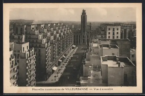 AK Villeurbanne, Nouvelles constructions de Villeurbanne, Vue d`ensemble