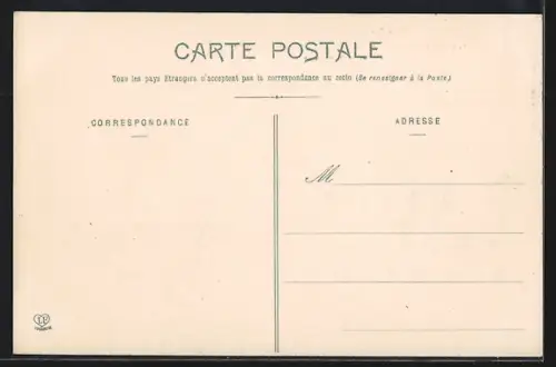 AK Luchon, Vue plongeante sur allée d`Étigny et fond de Venasque