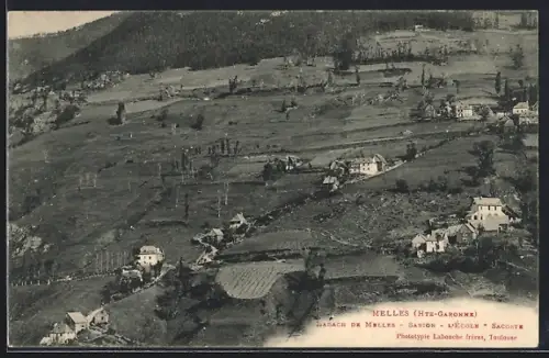 AK Melles /Hte.-Garonne, La Lagar de Melles, Sarron, Lécole, Sacoste