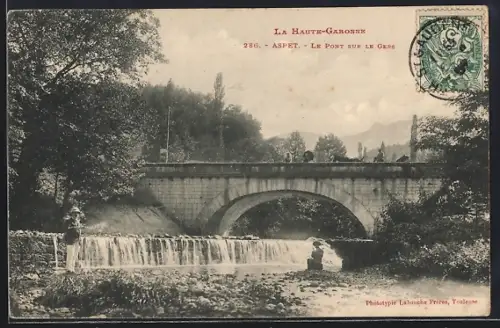 AK Aspet /Haute-Garonne, Le Pont sur le Gers