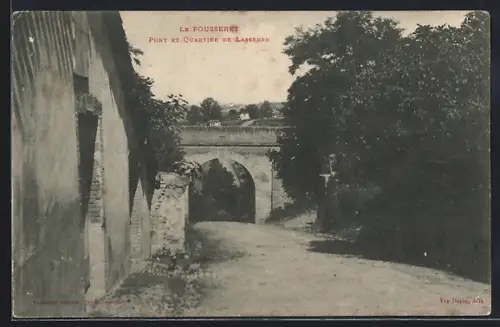 AK Le Fousseret, Pont et Quartier de Lasserre