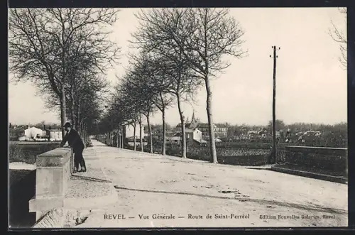 AK Revel, Vue Générale, Route de Saint-Ferréol