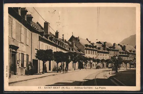AK Saint-Béat /H.-G., Avenue Galliéni, La Poste