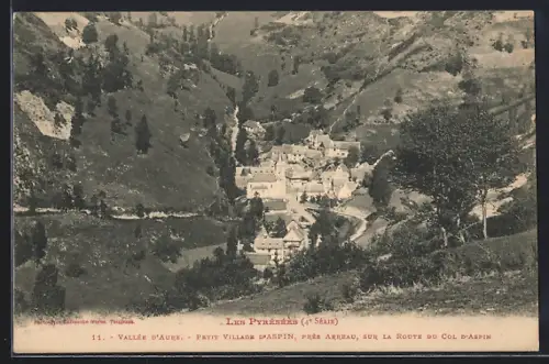 AK Aspin près Arreau, Petit village sur la route du Col d`Aspin dans la vallée d`Aure