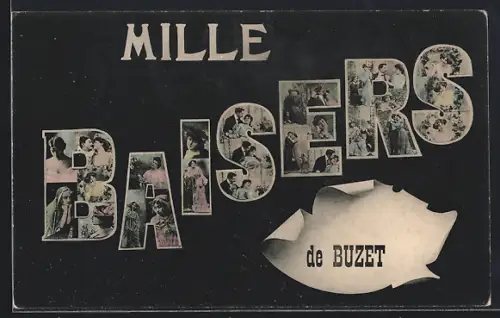 AK Buzet, Mille baisers de Buzet avec illustrations romantiques