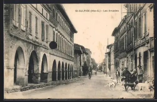 AK St-Sulpice /Hte-G., Les Arcades