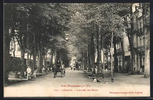 AK Luchon, L`Allée des Bains
