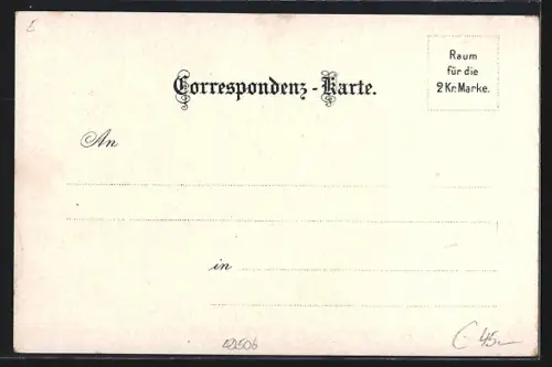 Lithographie Radegund am Schröckel, Gasthaus Stubenberghaus a. d. Schöckl, Ortsansicht mit Schöckl