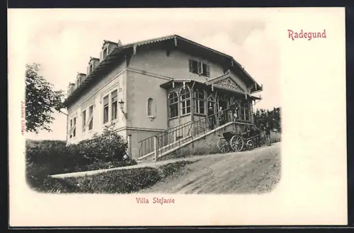AK Radegund am Schröckel, Blick zur Villa Stefanie