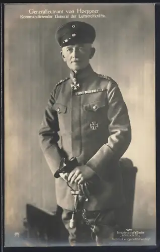 Foto-AK Sanke Nr. 427: Generalleutnant von Hoepper, Kommandierender General der Luftstreitkräfte