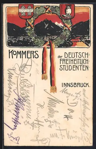 AK Innsbruck, Kommers der Deutsch-Freiheitlich-Studenten