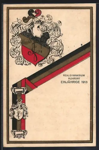 AK Ruhrort, Absolvia der Einjährigen des Realgymnasiums 1913