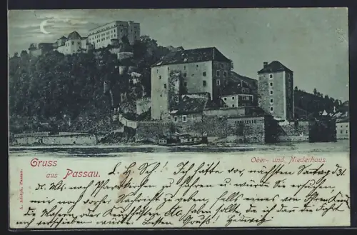 Mondschein-AK Passau, Ober- und Niederhaus