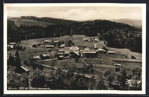 AK Mauth / Inn, Ortsansicht aus der Vogelschau