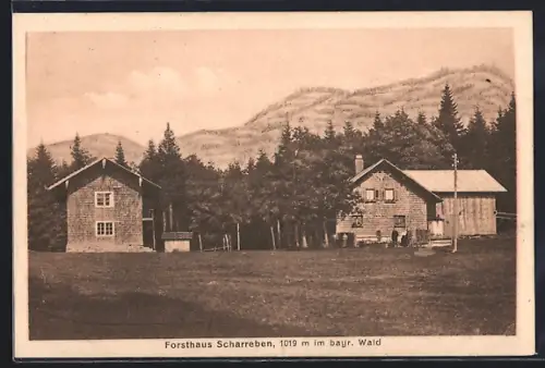 AK Scharreben im Bayerischen Wald, Forsthaus Scharreben am Wald