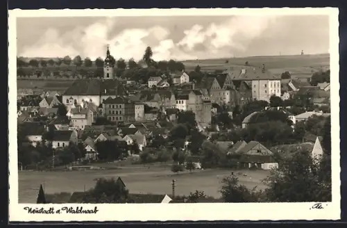 AK Neustadt a. Waldnaab, Stadtansicht mit Kirche