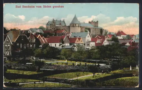 AK Bad Bentheim, Stadtansicht vom Süden