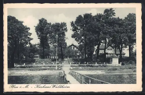 AK Plau i. M., Kurhaus Waldheim