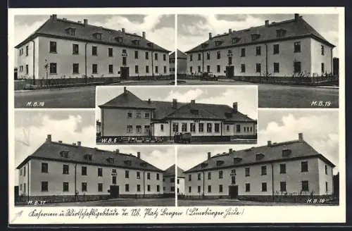 AK Bergen /Lüneburger Heide, Kaserne und Wirtschaftsgebäude des Truppenübungsplatzes