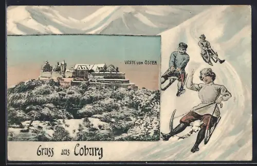 AK Coburg, Veste von Coburg, Schlitten
