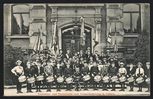 AK Coburg, Trommler- und Pfeifercorps vom Gregoriusfestzug