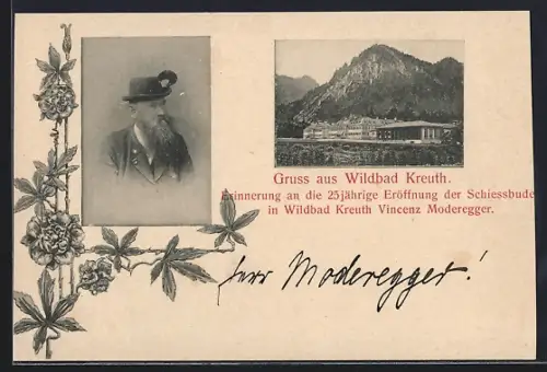 AK Kreuth, 25jährige Eröffnung der Schiessbude, Vincenz Moderegger