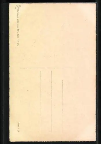 AK Schwalben auf einer Stange, Fliegende Schwalbe mit Blumenzweig