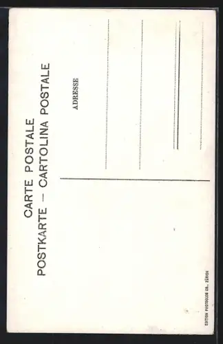 AK Interlaken, Teilansicht mit der Jungfrau