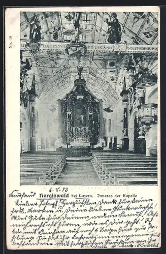 AK Hergiswald bei Luzern, Inneres der Kapelle