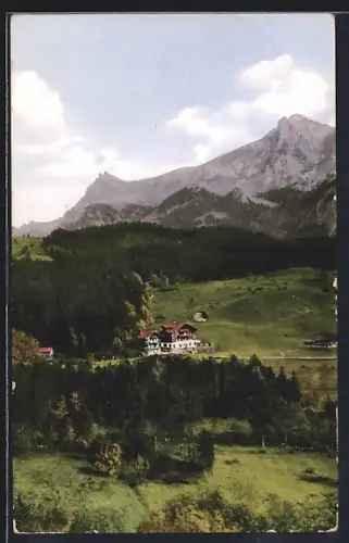 AK Kandersteg-Bütschels, Waldrand mit Kandersteg