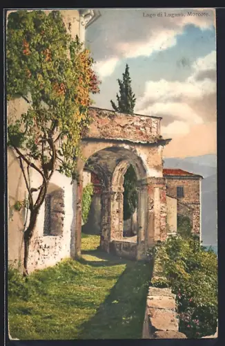 AK Morcote /Lago di Lugano, Santa Maria del Sasso