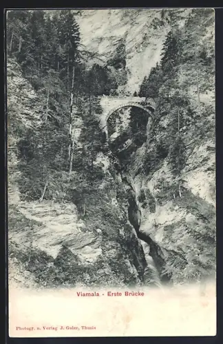 AK Thusis, Viamala, Erste Brücke