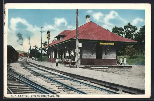AK Livermore Falls, ME, R. R. Station