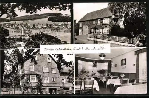AK Hardt / Westerwald, Pension Lichtenthäler, Innenansicht, Teilansicht