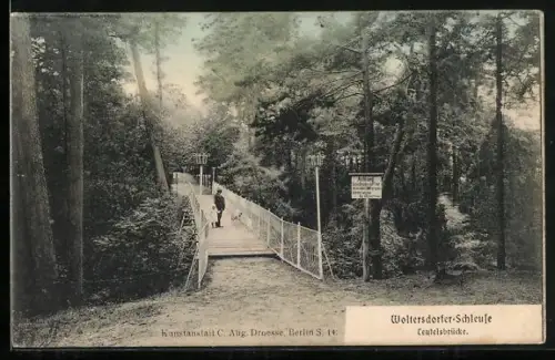 AK Woltersdorf / Mark, Teufelsbrücke