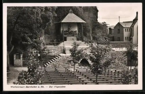 AK Bornhofen a. Rh., Der Pilgerplatz