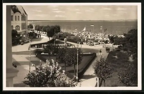 AK Binz auf Rügen, Blick auf den Wendeplatz