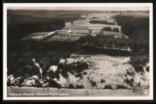AK Koserow, Ostseebad, Siemens-Erholungsheim, Fliegeraufnahme