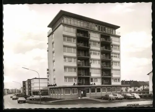 AK Rastatt /Baden, Hotel-Restaurant Brückenhof mit Strassenpartie