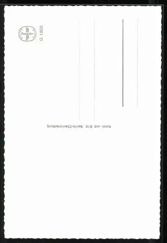 AK Berlin, Brandenburger Tor hinter Mauern und Stacheldraht