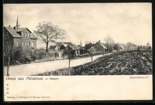 AK Fürstenau / Hann., Strasse am Ortsrand