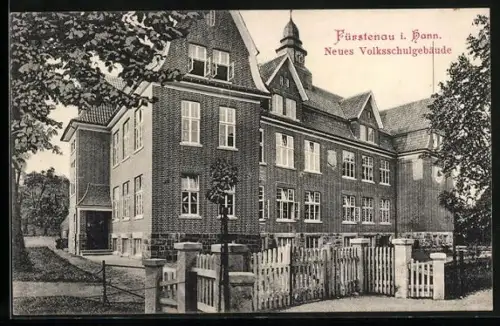 AK Fürstenau i. Hann., Das neue Volksschulgebäude