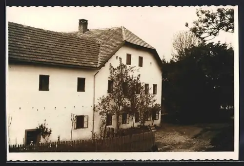 Foto-AK Amesedt am Ameisberg, Gasthaus und Sommerfrische Amesedt mit Strasse