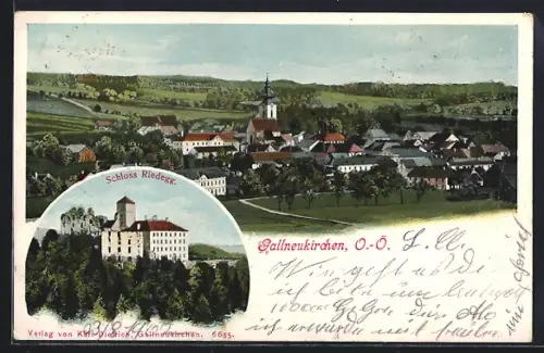 AK Gallneukirchen, Gesamtansicht mit Starhemberg`sches Schloss Ridegg